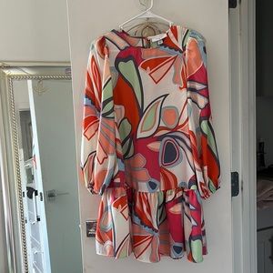 Rainbow long sleeve dress